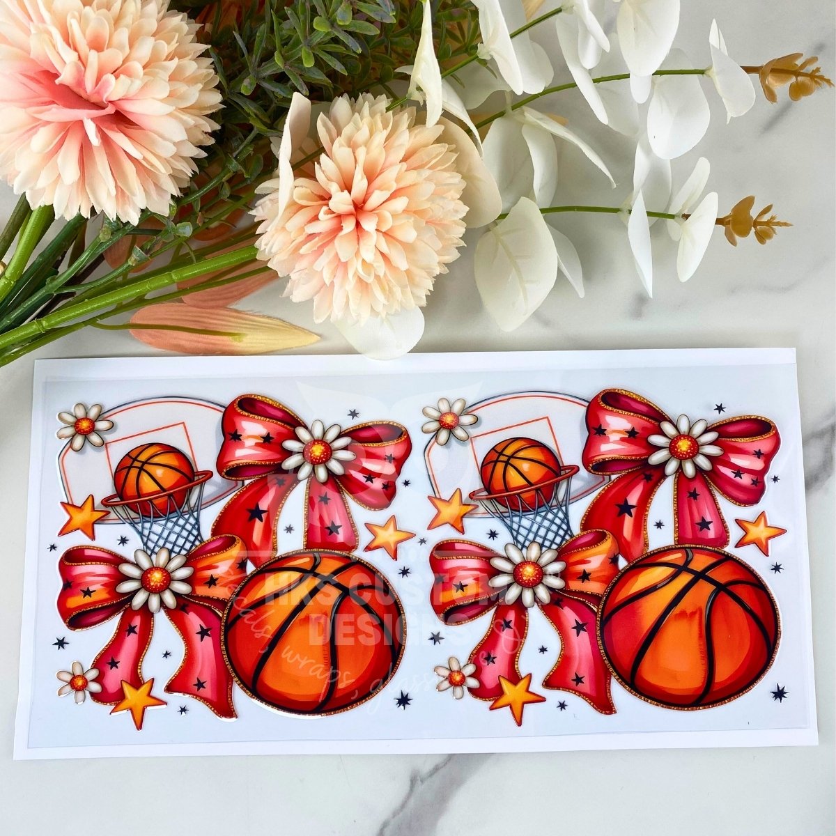 Basketball Coquette | 16 oz UV DTF Wrap