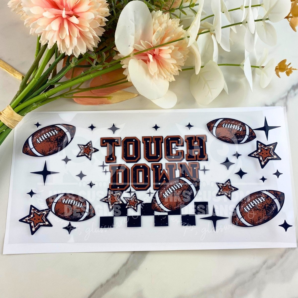 Touch Down | 16 oz UV DTF Wrap