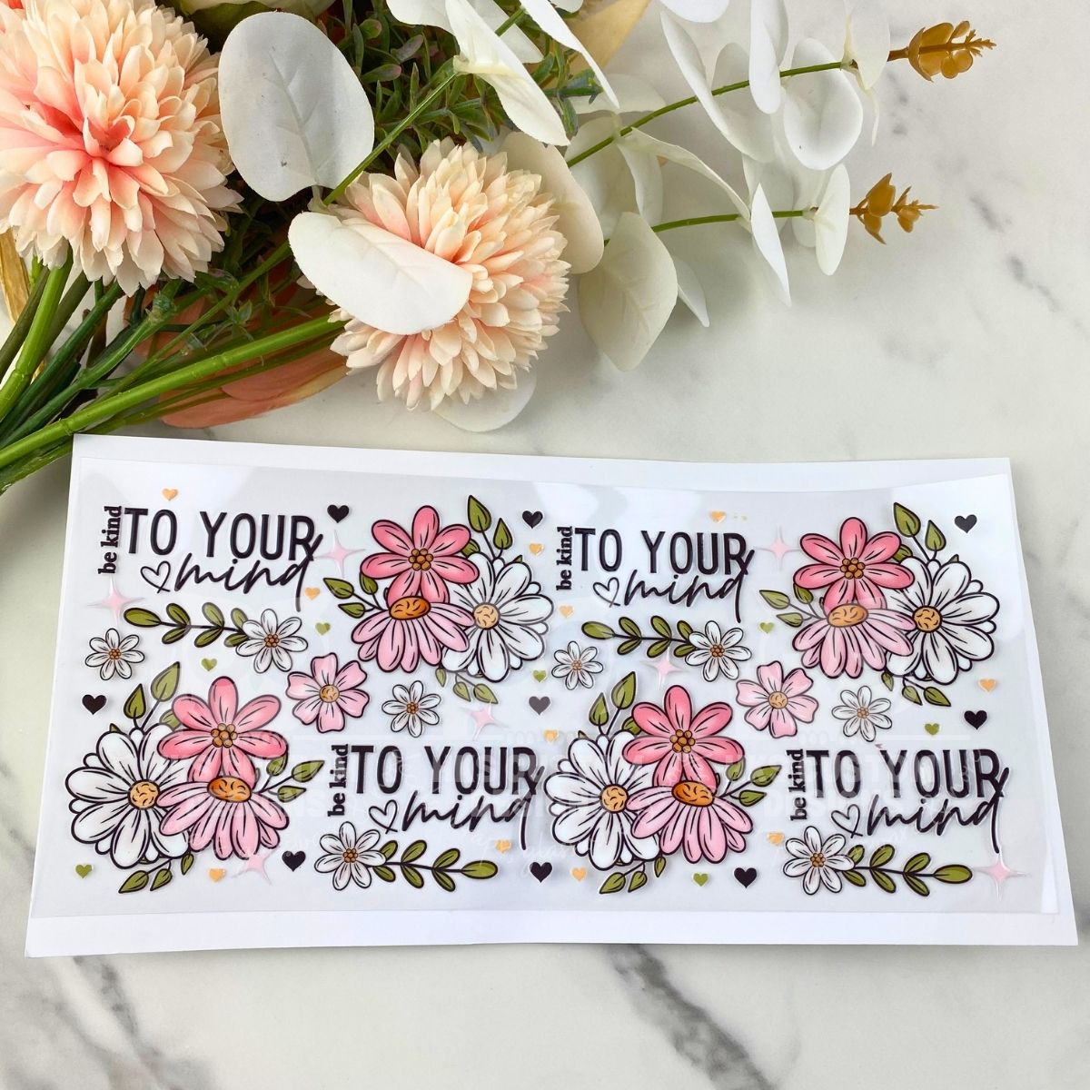 Be Kind to your Mind | 16 oz UV DTF Wrap