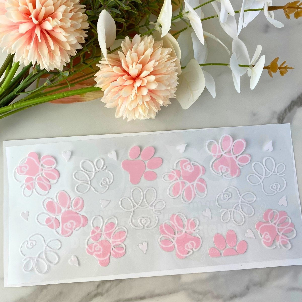 Paw Prints | 16 oz UV DTF Wrap