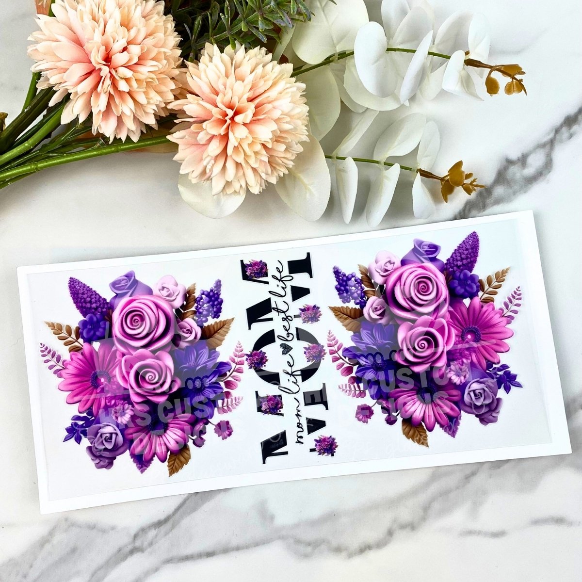 Mom Life Best Life | 16 oz UV DTF Wrap