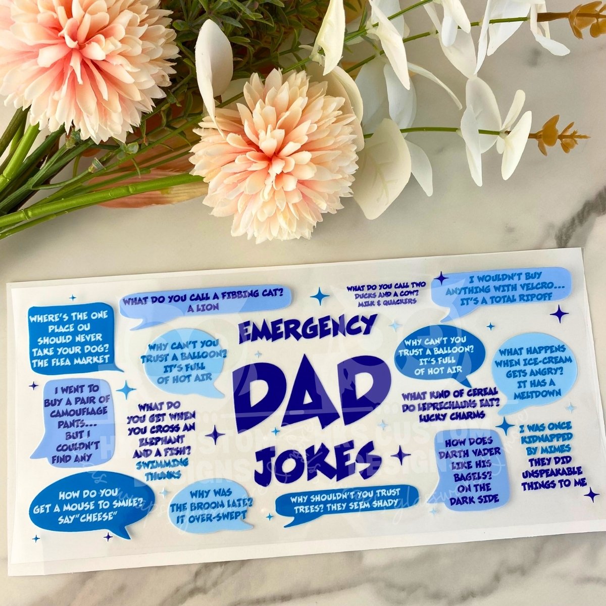 Dad Jokes | 16 oz UV DTF Wrap