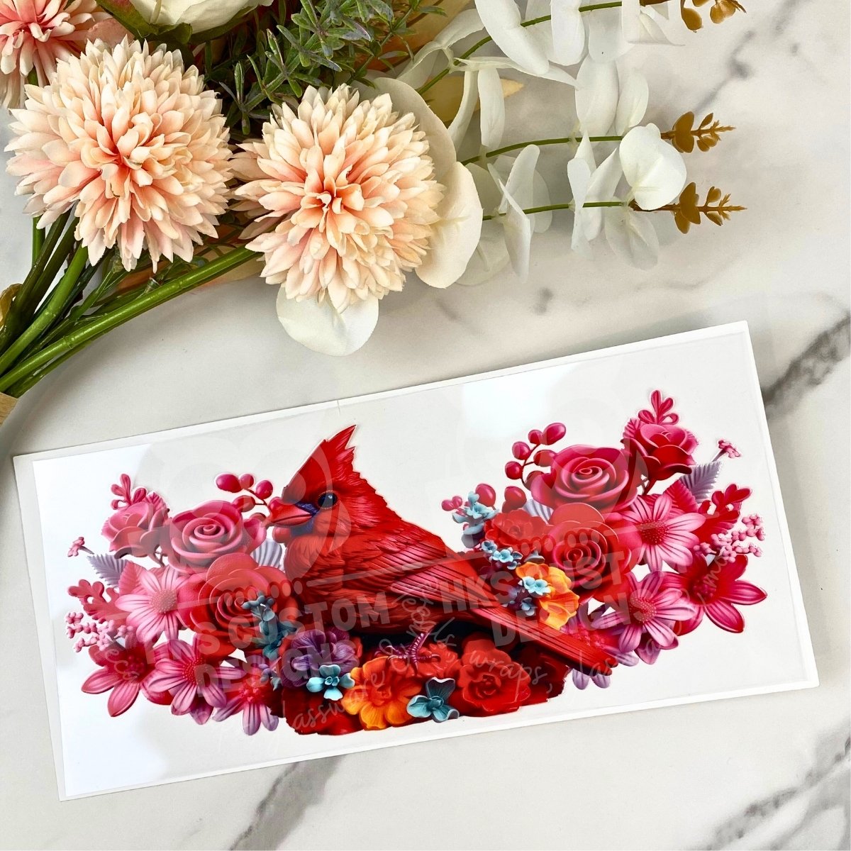 Red Cardinal | 16 oz UV DTF Wrap