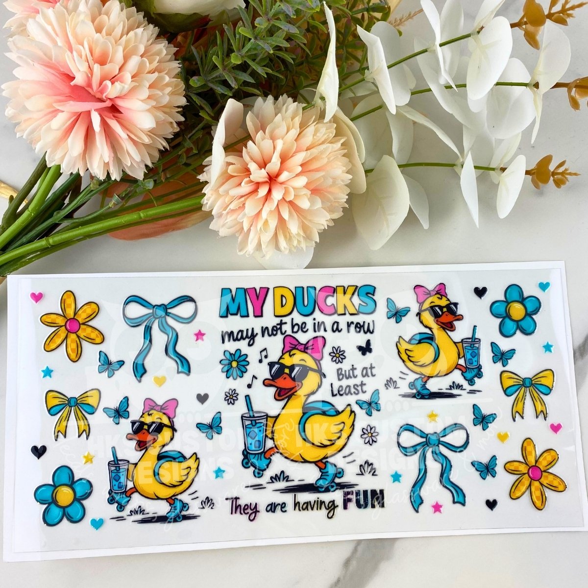 My Ducks | 16 oz UV DTF Wrap
