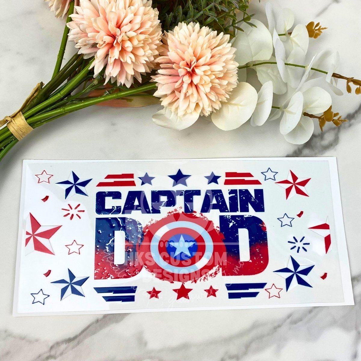 Captain Dad | 16 oz UV DTF Wrap