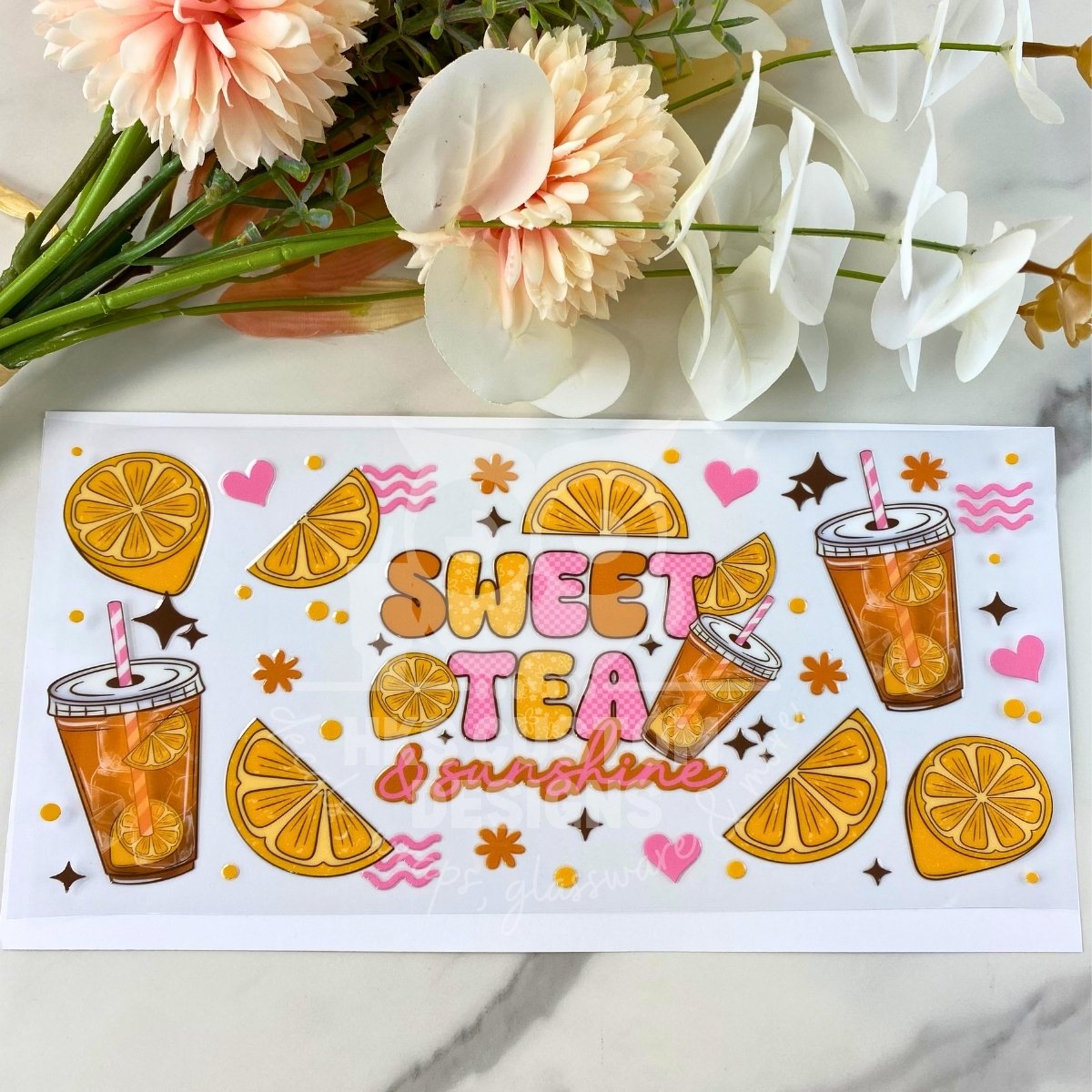 Sweet Tea | 16 oz UV DTF Wrap