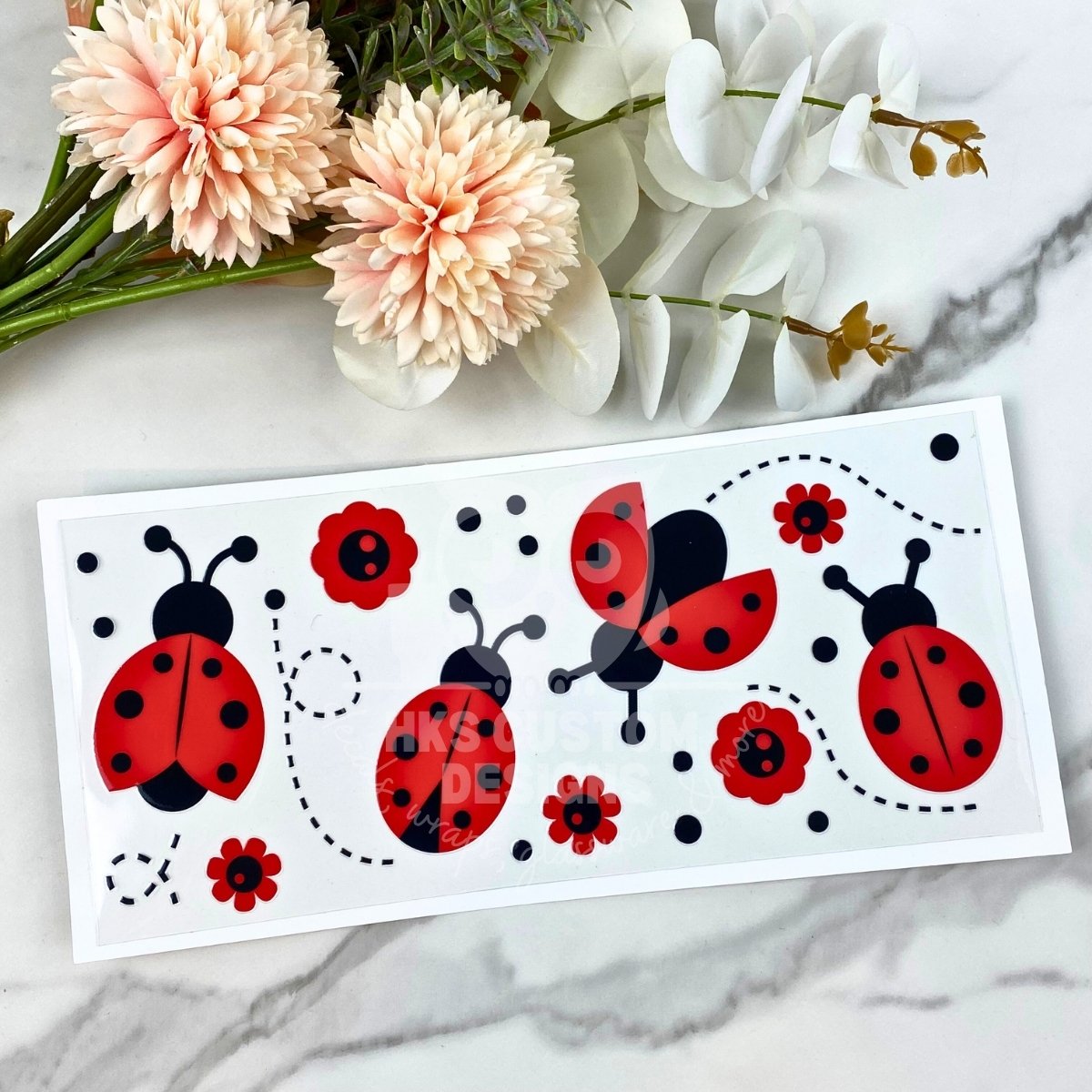 Lady Bug | 16 oz UV DTF Wrap