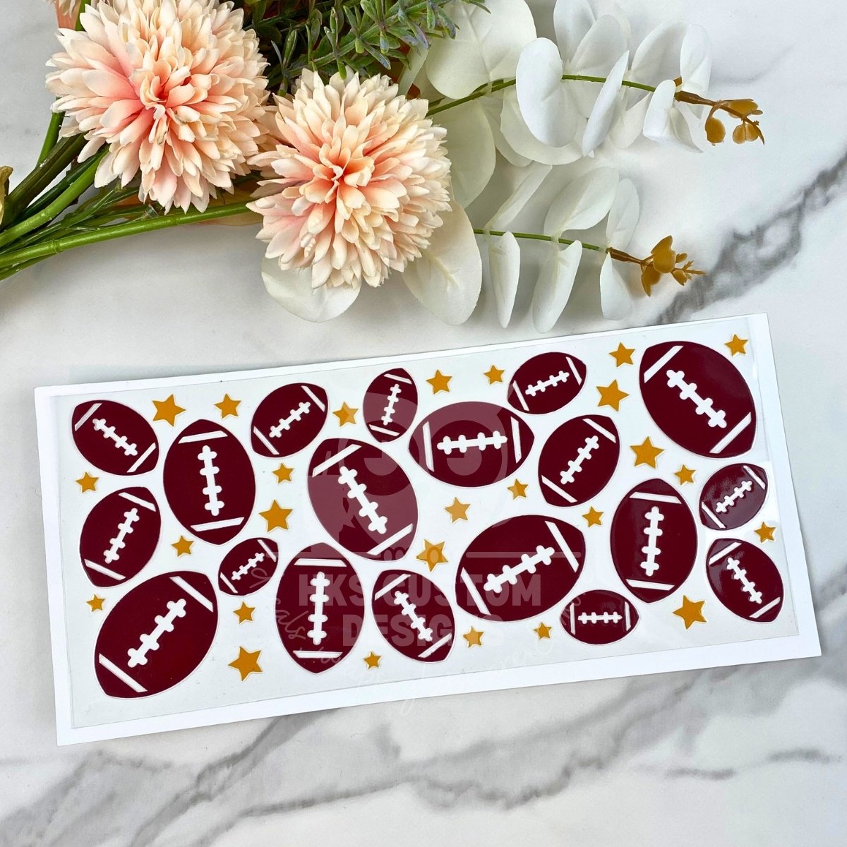 Football | 16 oz UV DTF Wrap