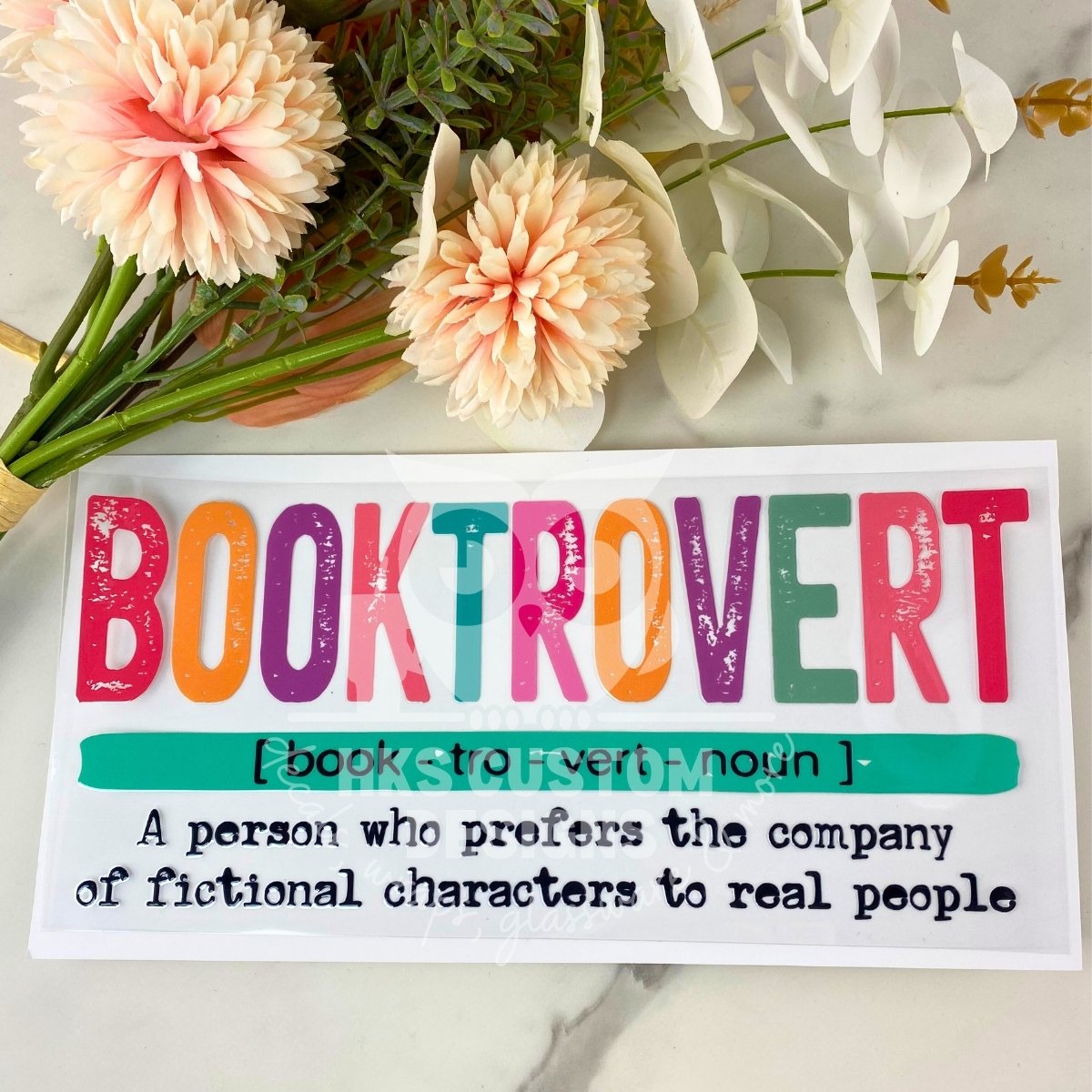 Booktrovert | 16 oz UV DTF Wrap