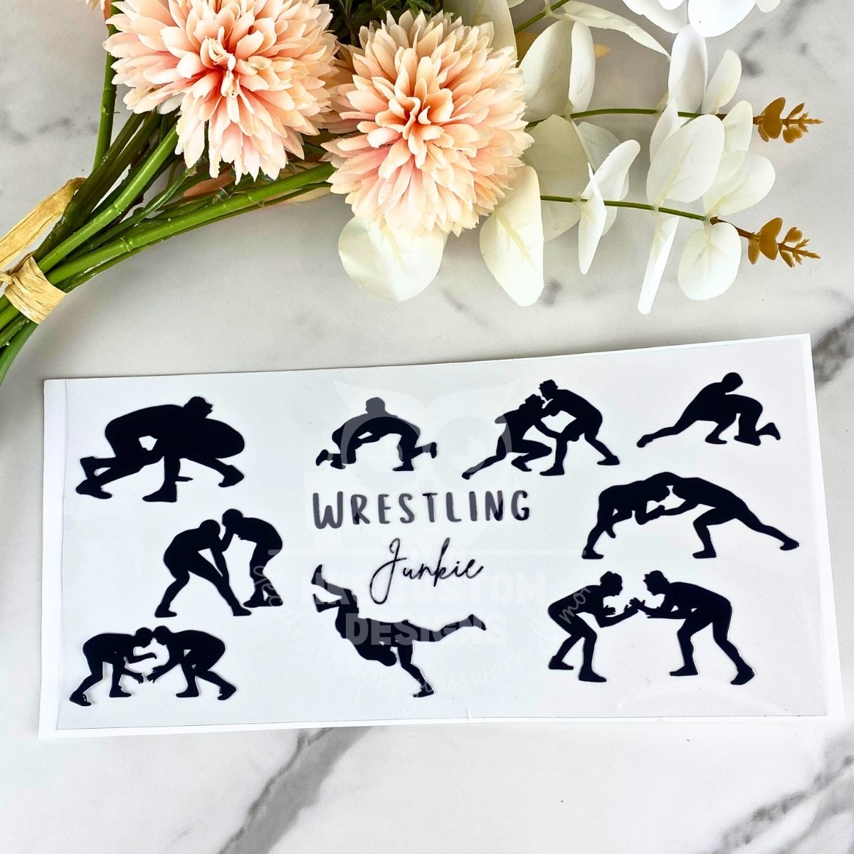 Wrestling Junkie | 16 oz UV DTF Wrap