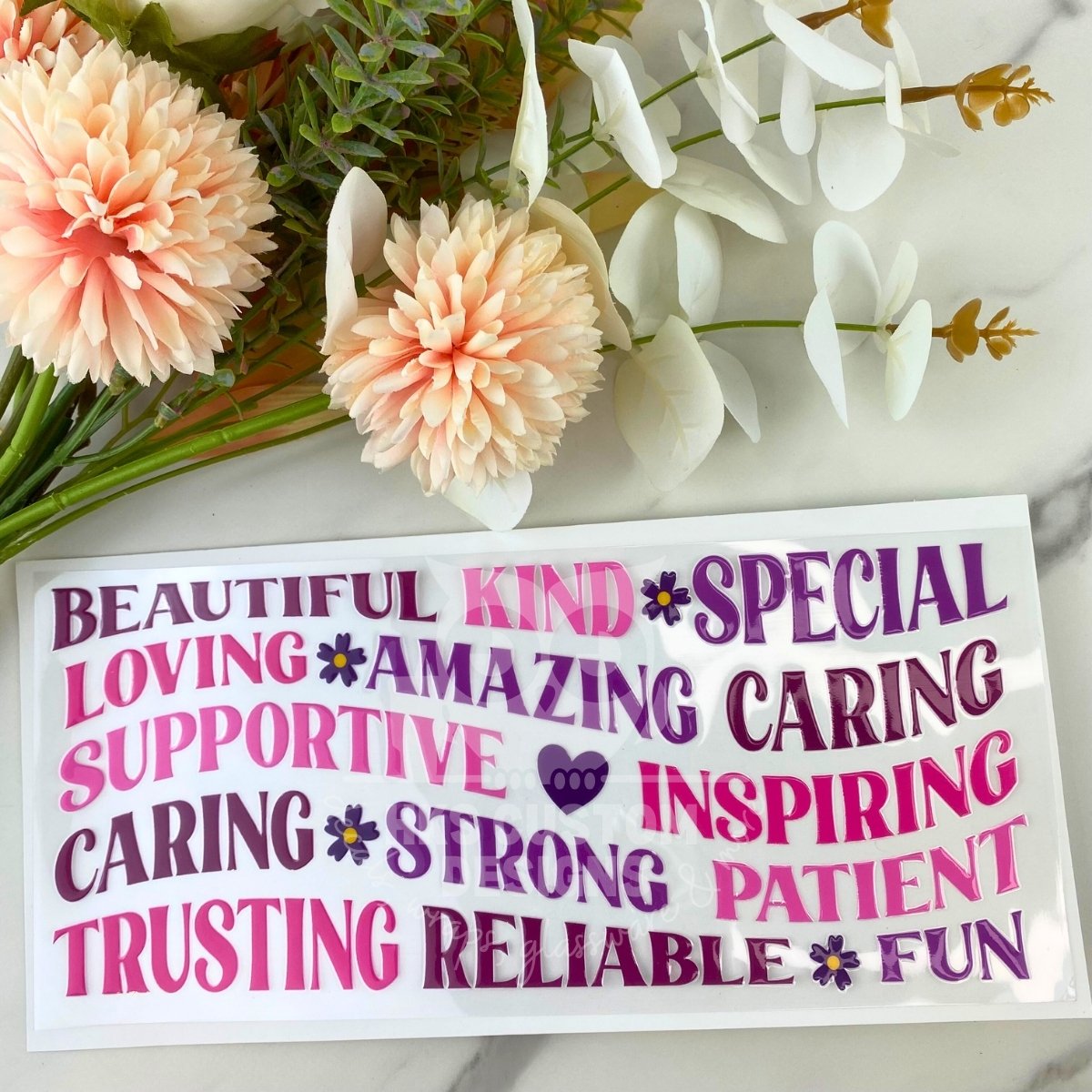 Mom Affirmations2 | 16 oz UV DTF Wrap