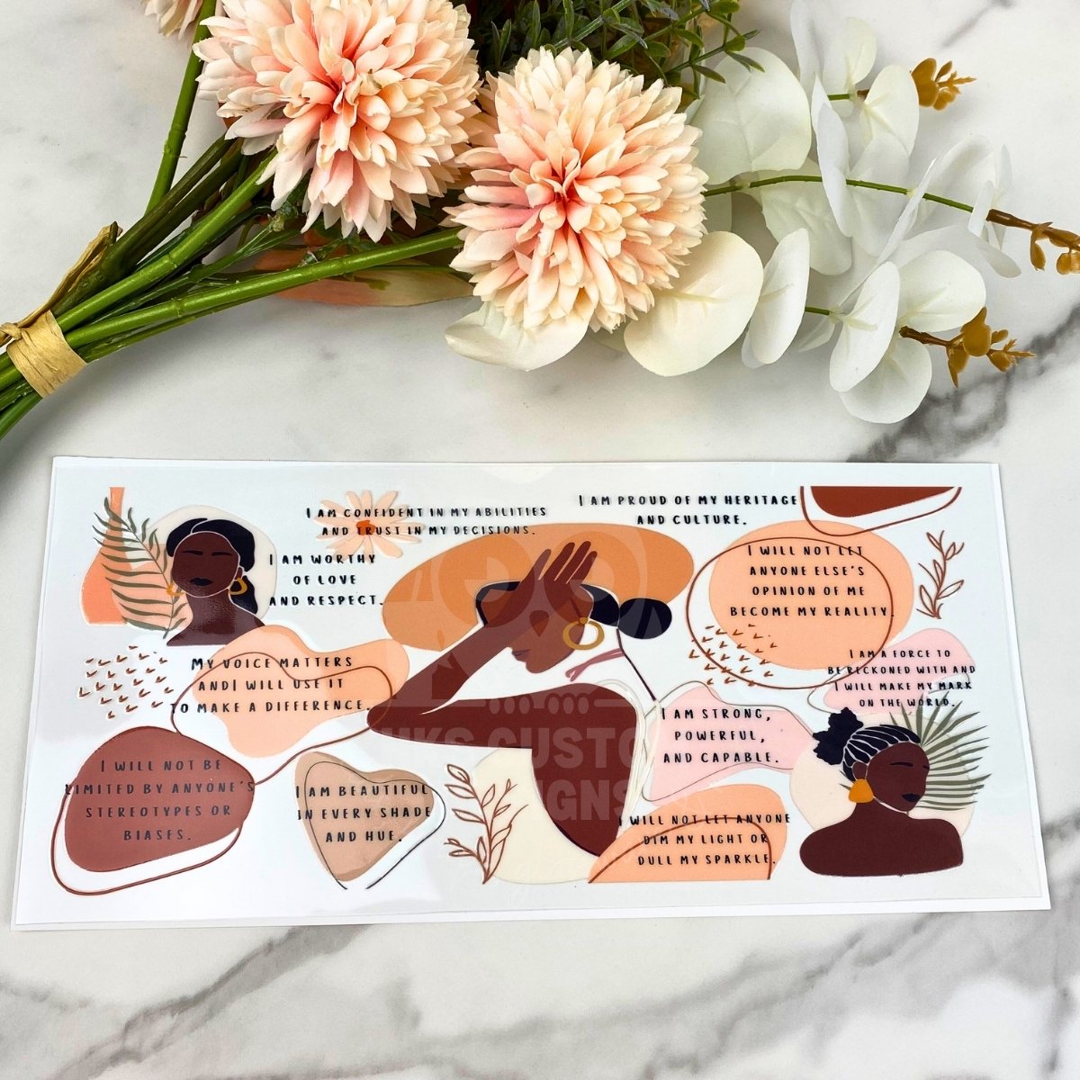 Affirmations | 16 oz UV DTF Wrap