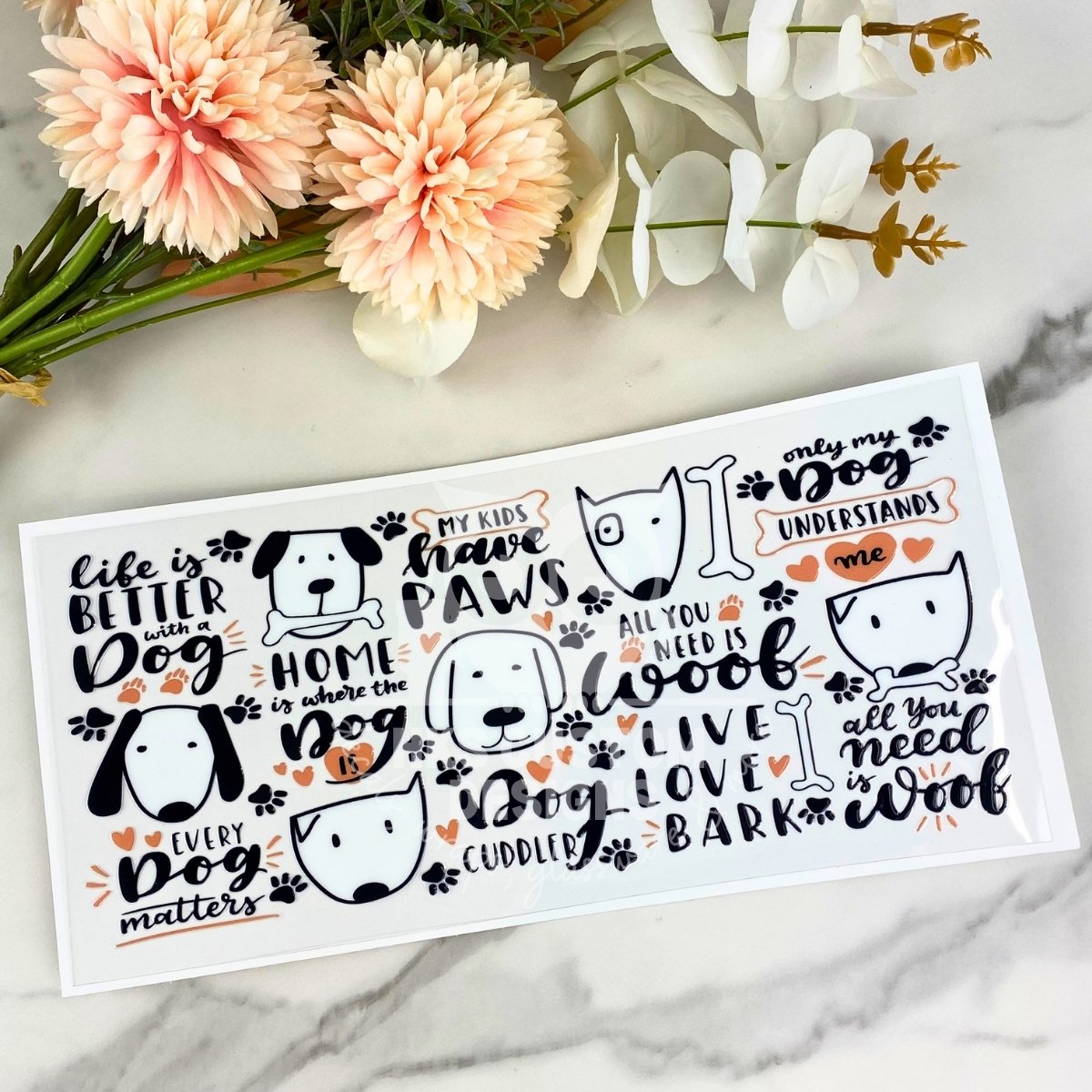 Dogs (all you need is woof) | 16 oz UV DTF Wrap