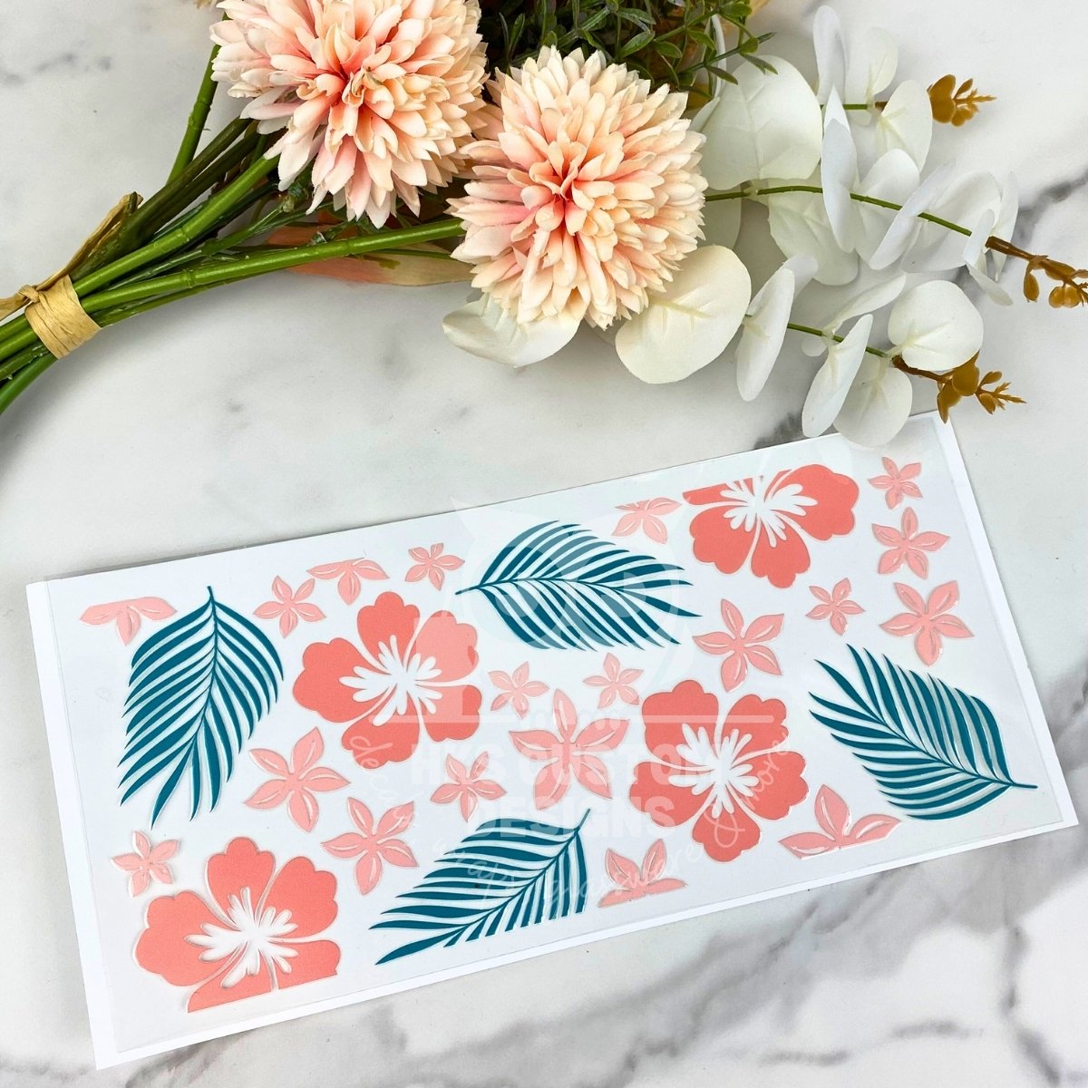 Flowers | 16 oz UV DTF Wrap