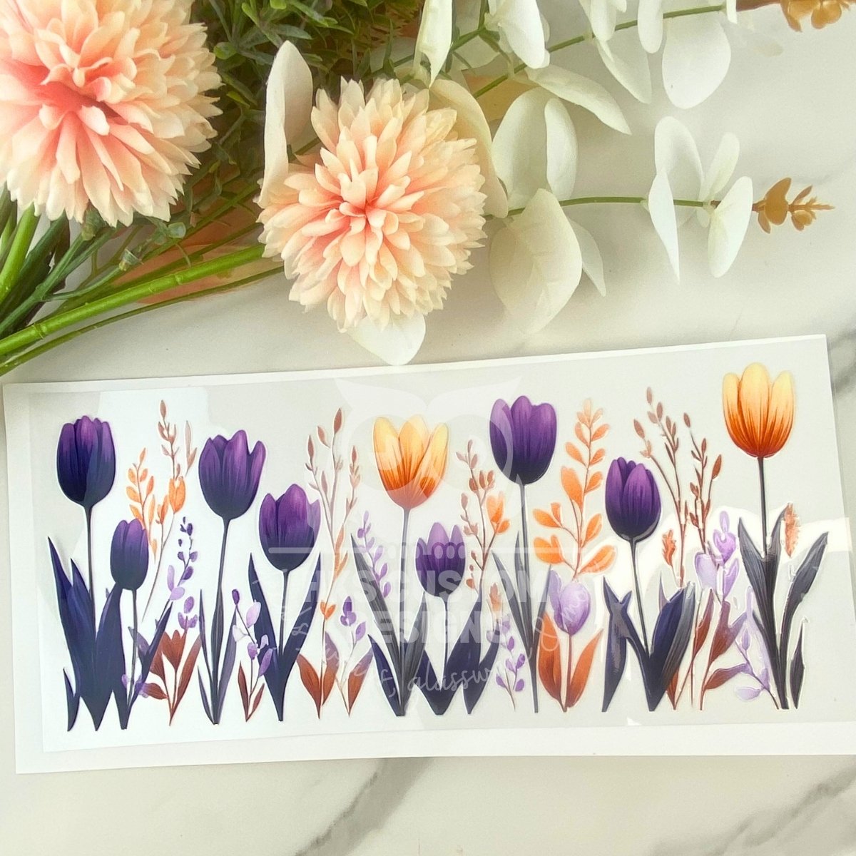 Tulips | 16 oz UV DTF Wrap
