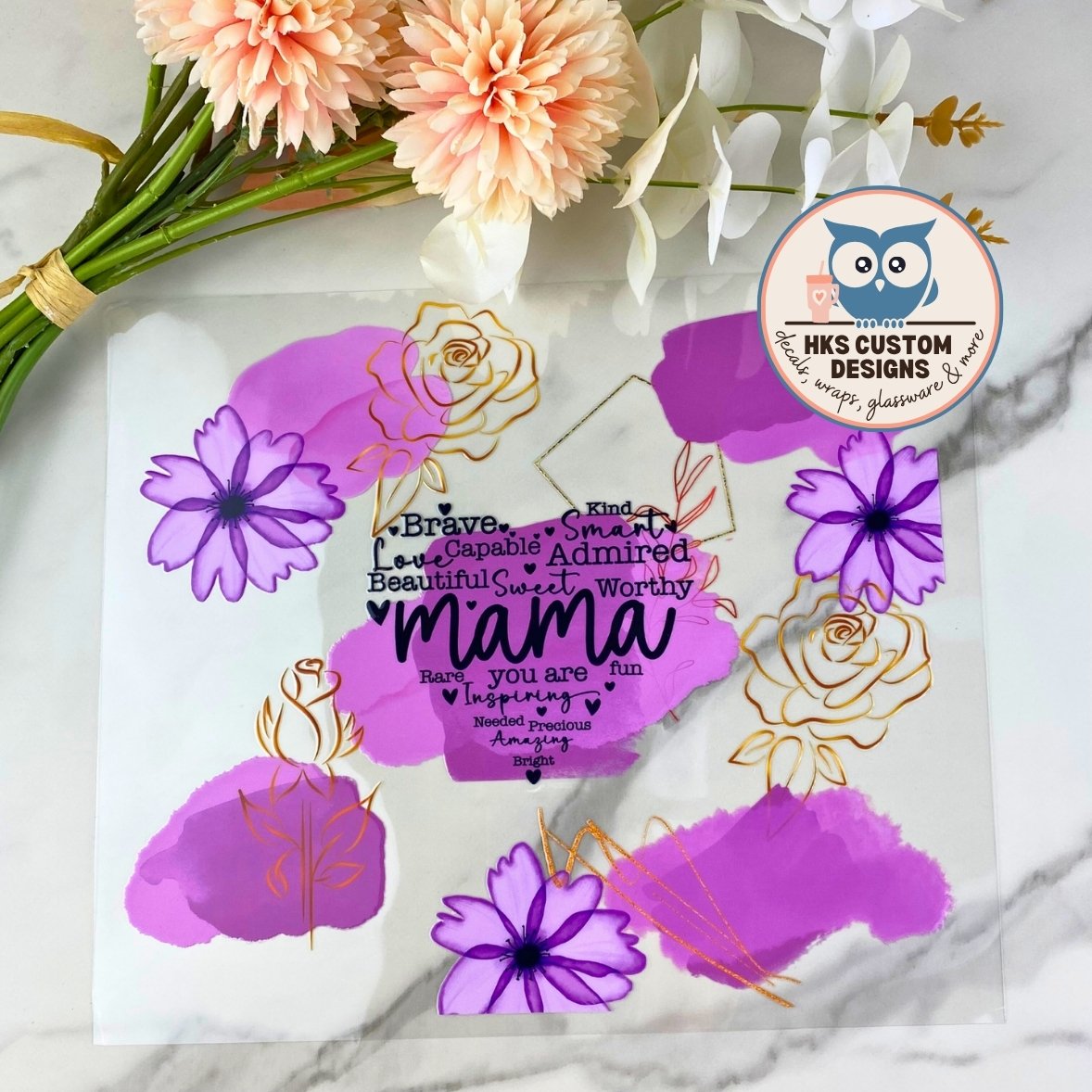 Mama (purple) | 20/25 oz UV DTF Wrap