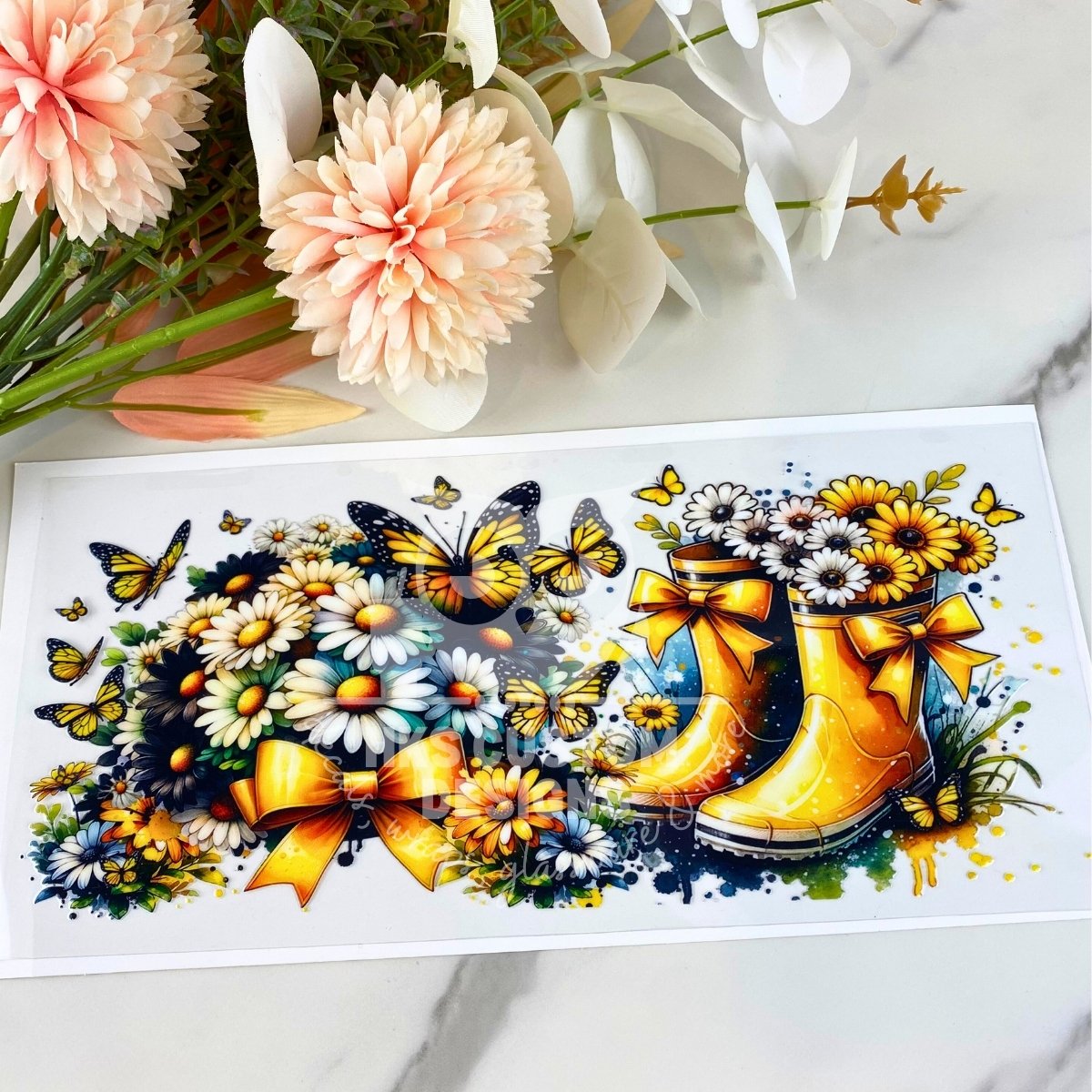 Boots and Daisies | 16 oz UV DTF Wrap