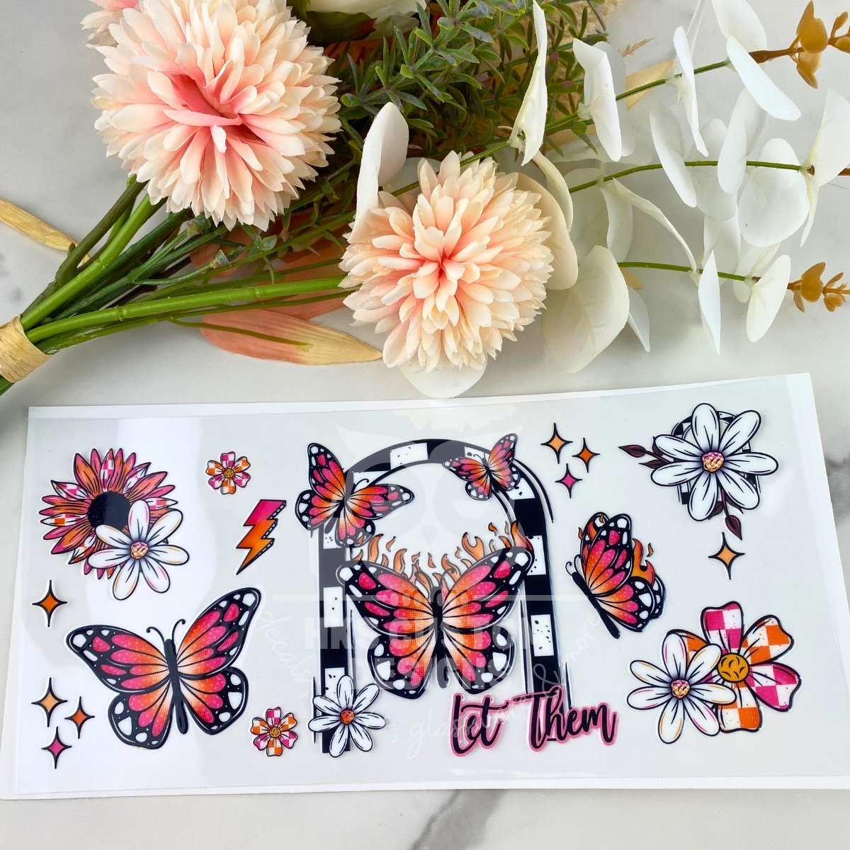 Let Them Butterfly | 16 oz UV DTF Wrap