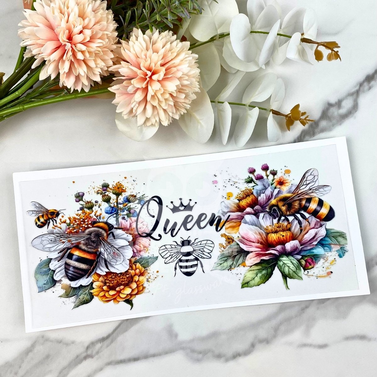 Queen Bee | 16 oz UV DTF Wrap