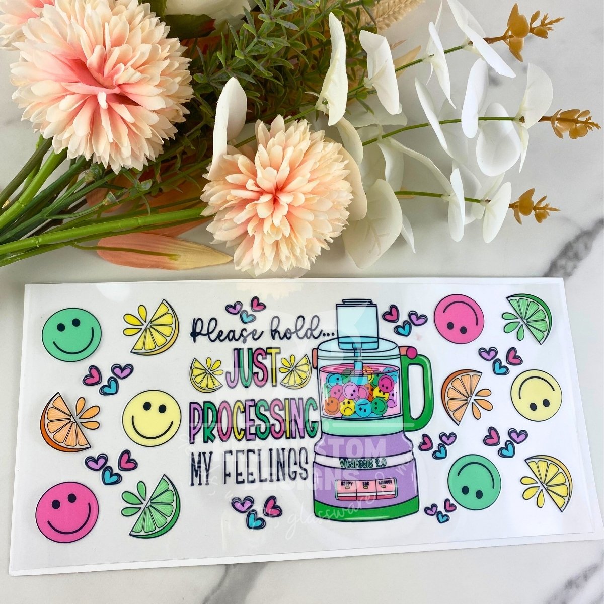 Processing Feelings | 16 oz UV DTF Wrap