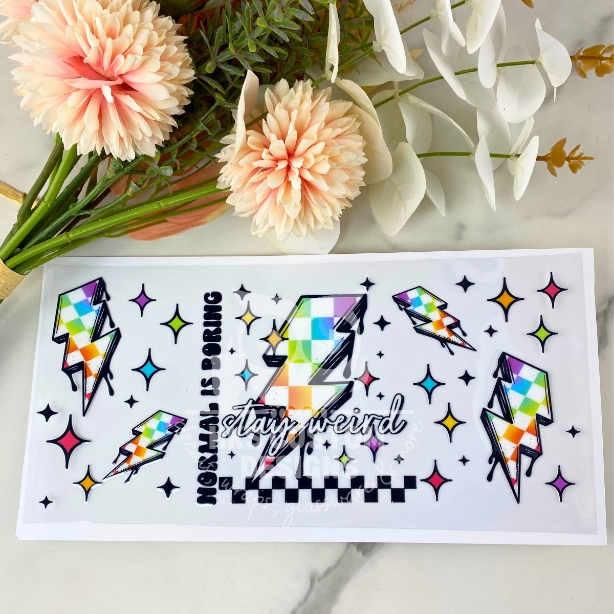 Stay Weird | 16 oz UV DTF Wrap