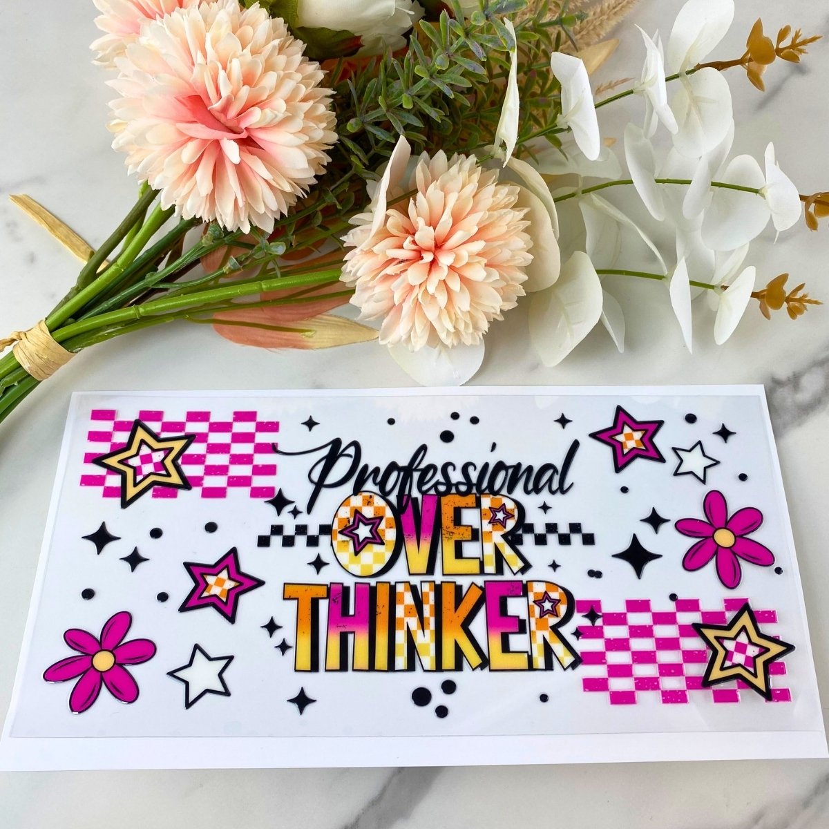 Professional Over Thinker | 16 oz UV DTF Wrap