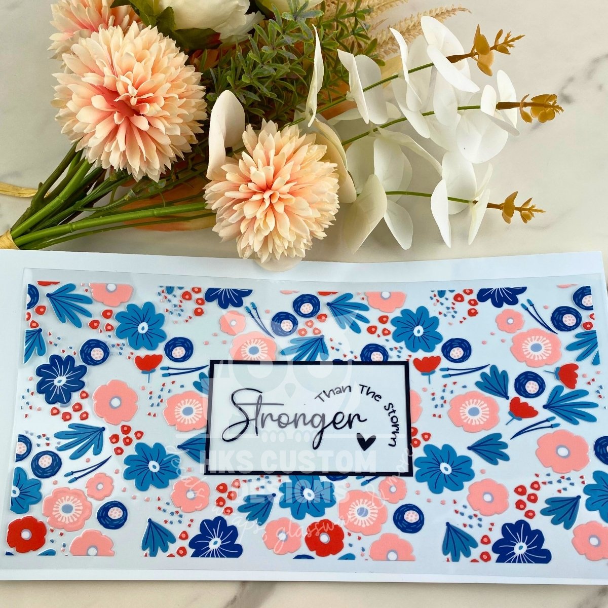 Stronger Than the Storm | 40 oz UV DTF Wrap
