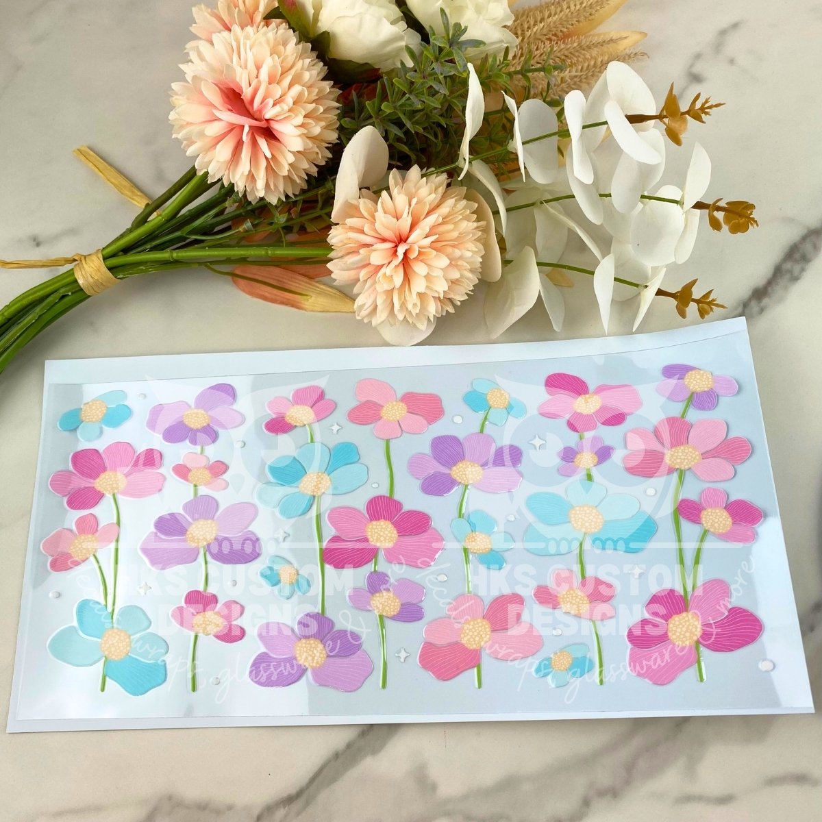 Simple Wildflowers2 | 40 oz UV DTF Wrap