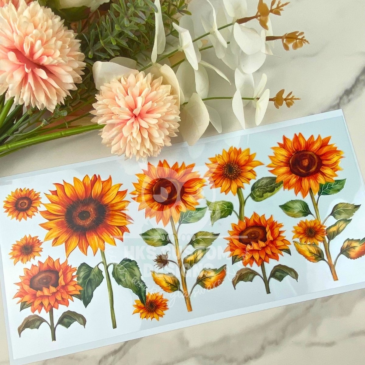 Sunflower Field | 40 oz UV DTF Wrap