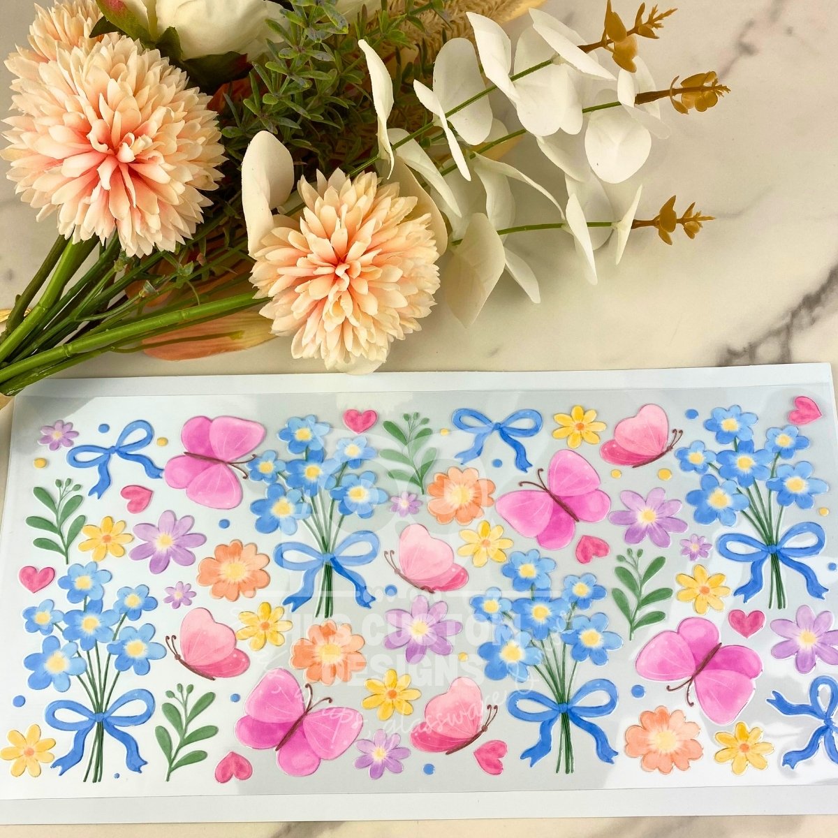 Spring Florals | 40 oz UV DTF Wrap