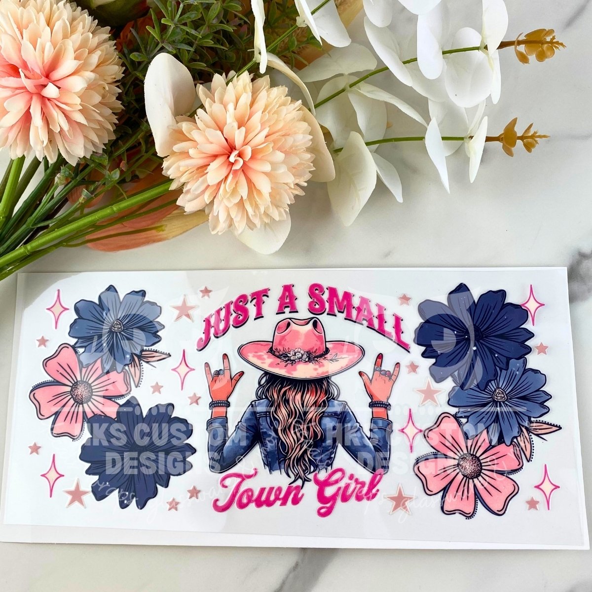 Just a Small Town Girl | 40 oz UV DTF Wrap