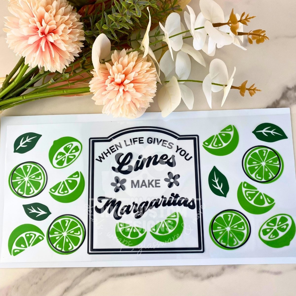 When Life Gives You Limes | 40 oz UV DTF Wrap