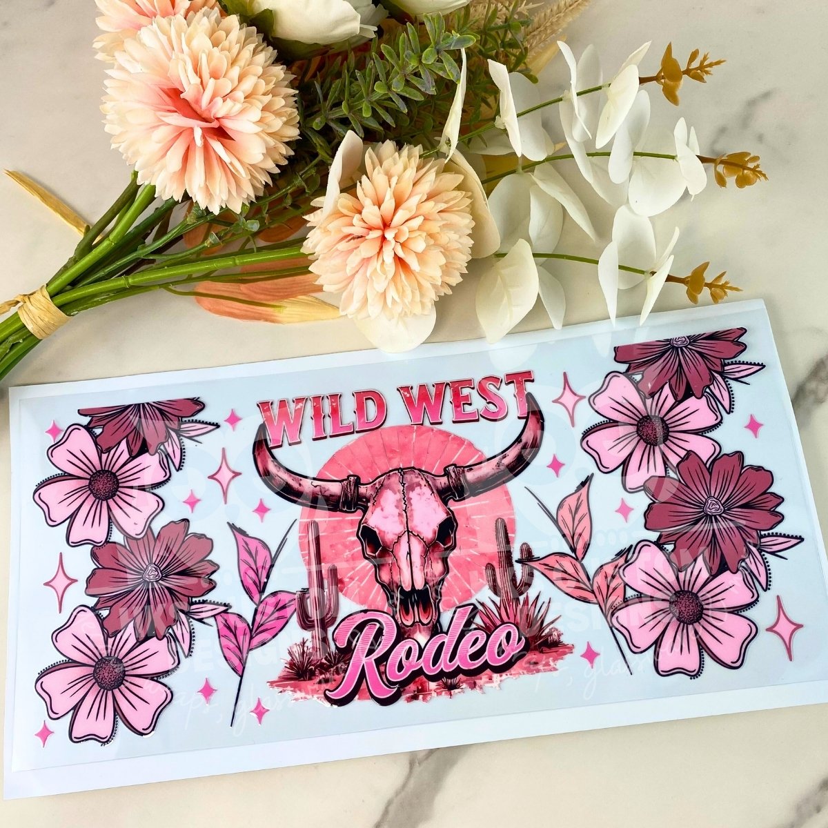 Wild West Rodeo | 40 oz UV DTF Wrap