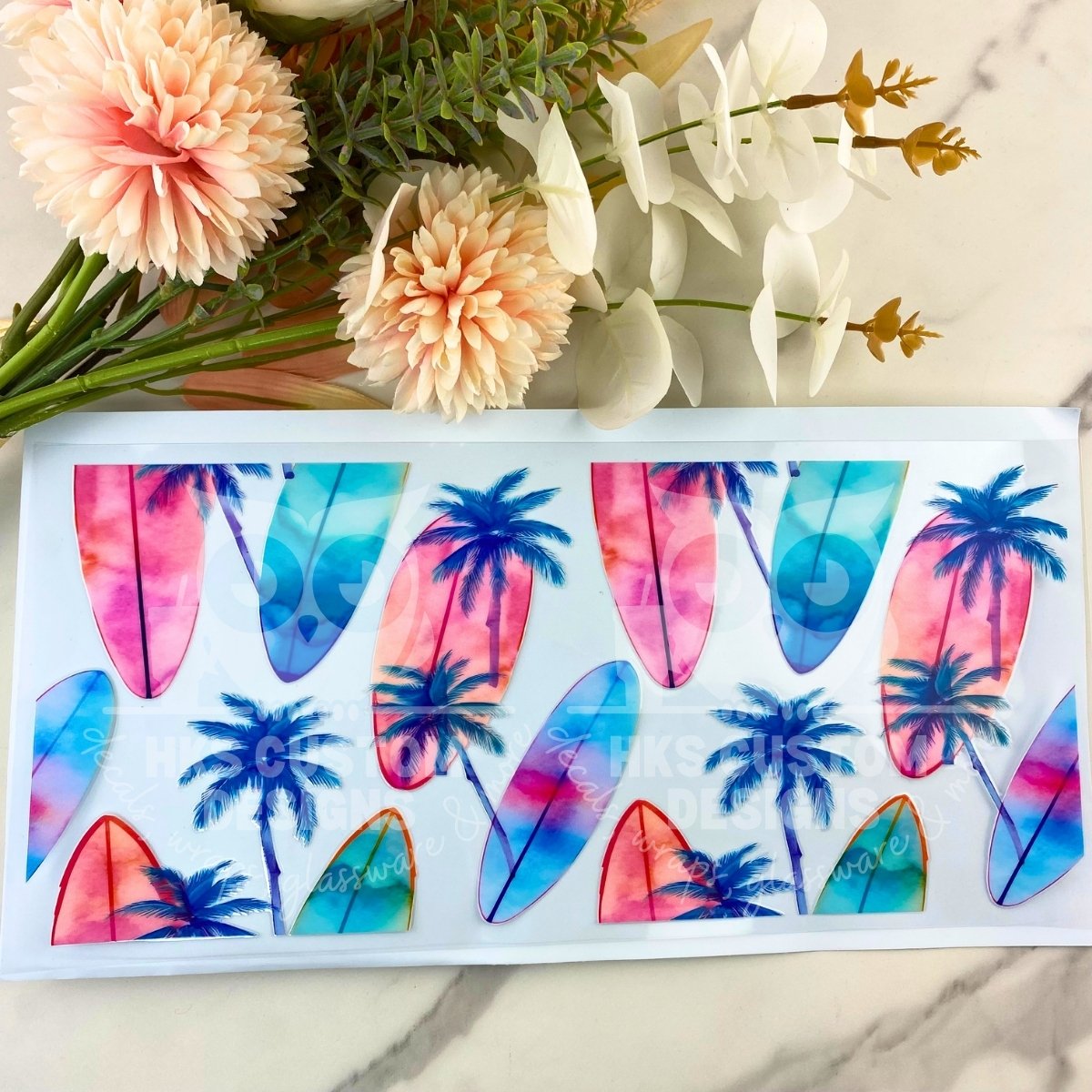 Surfing | 40 oz UV DTF Wrap
