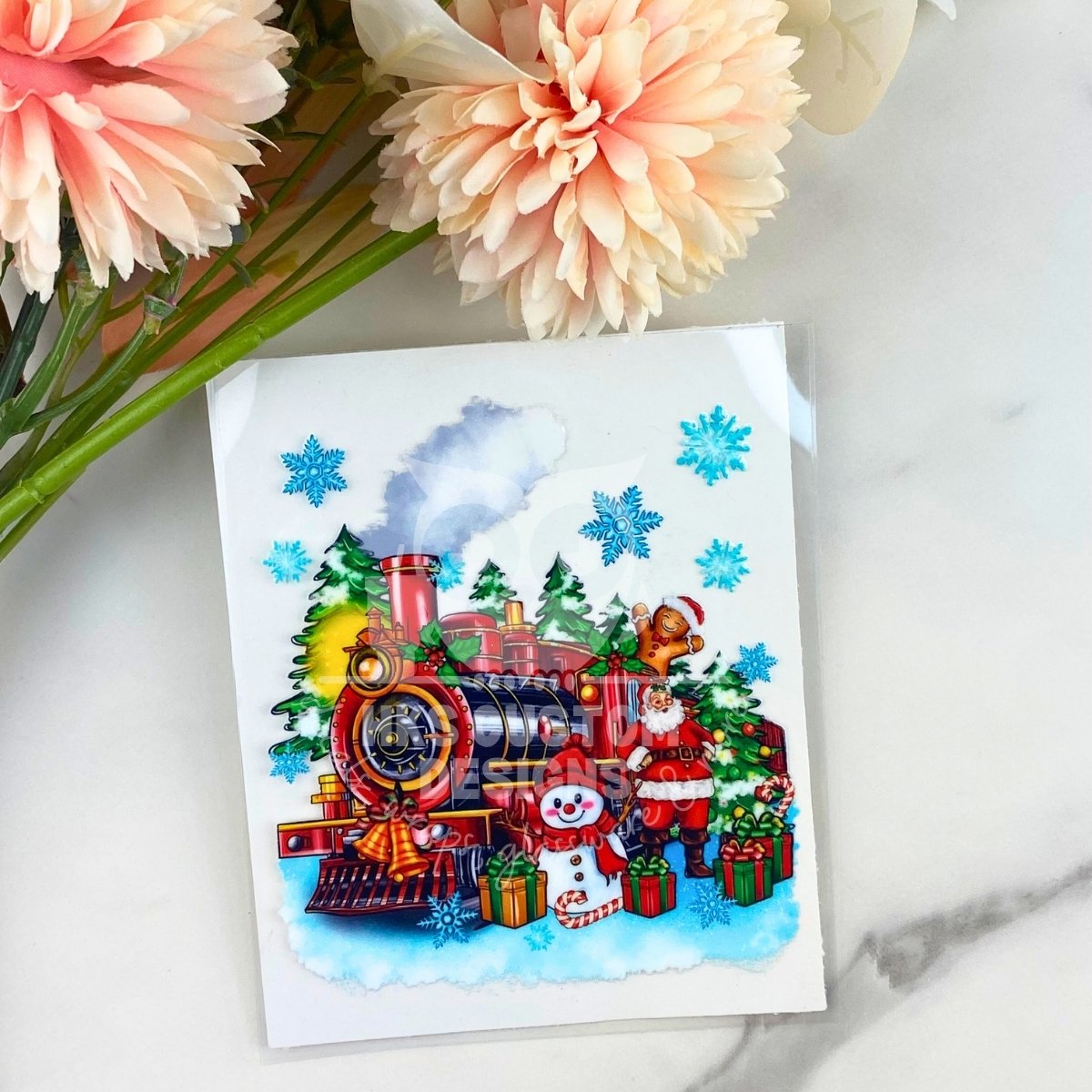 Christmas Train | 4" UV DTF Decal