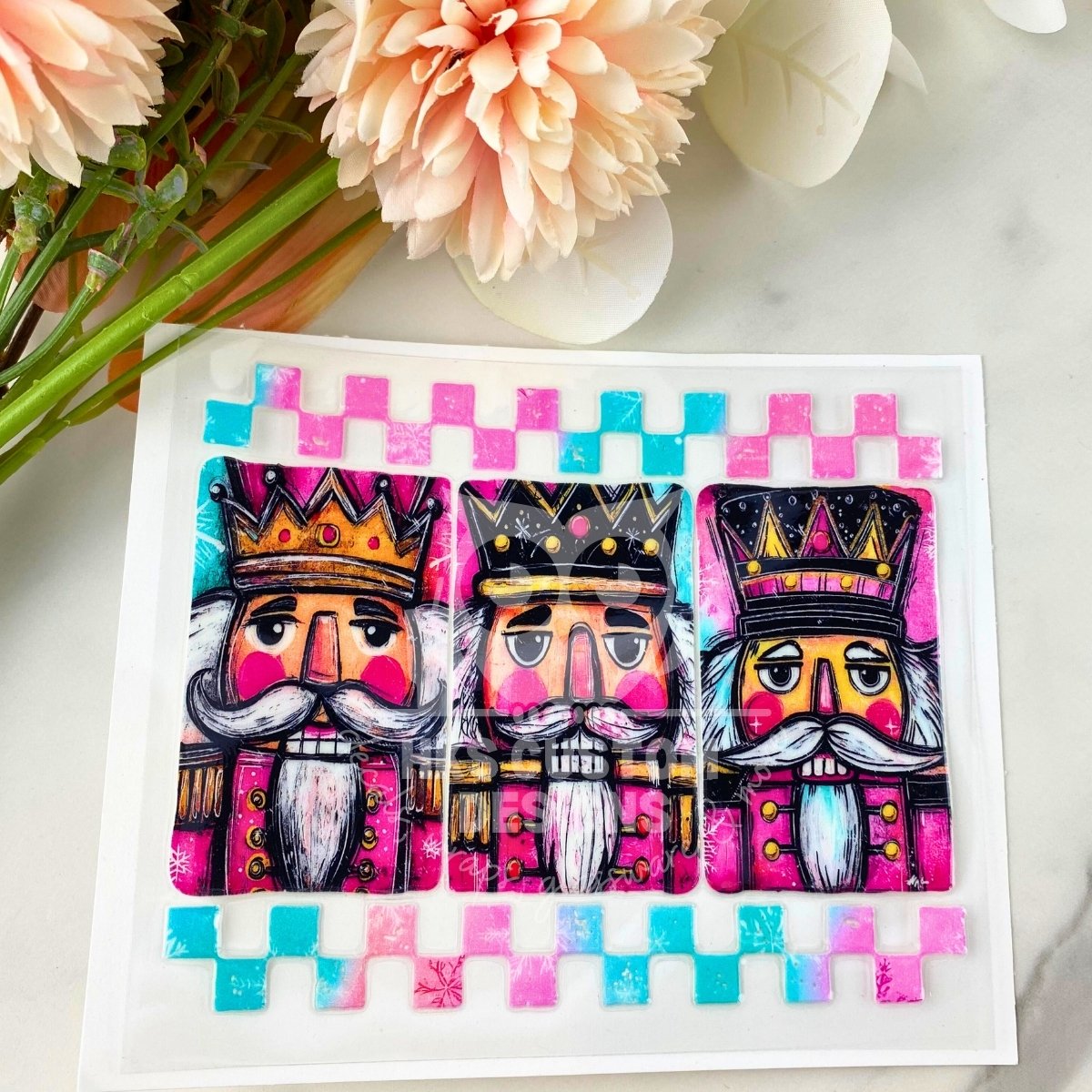 Colorful Nutcrackers | 4" UV DTF Decal