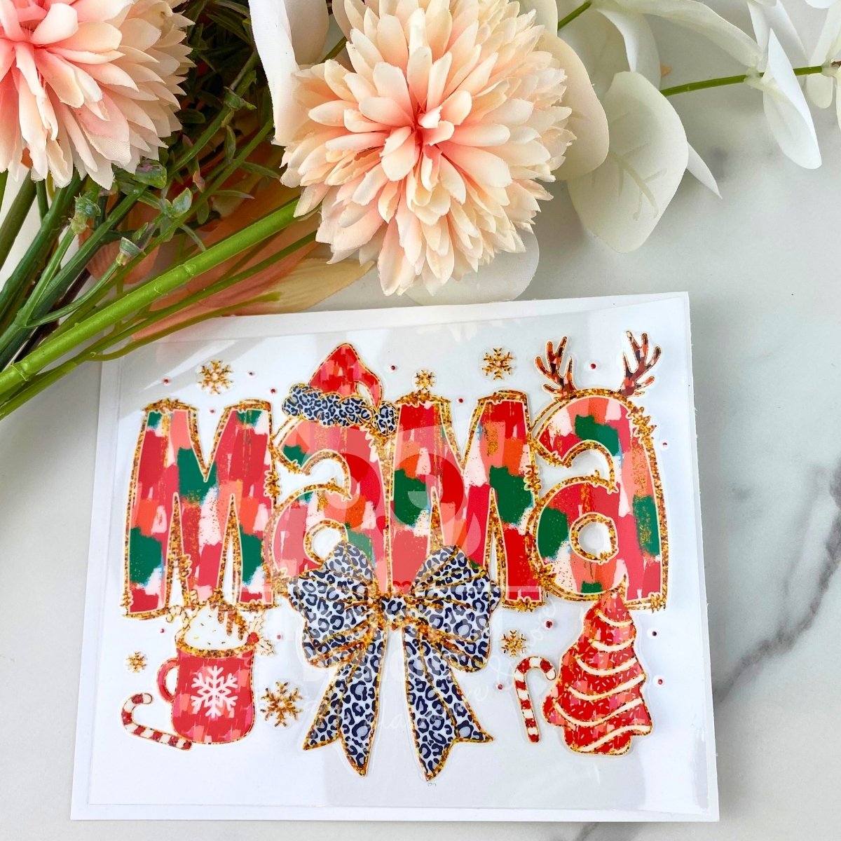 Christmas Mama | 4" UV DTF Decal