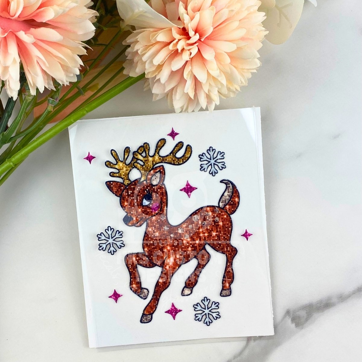 Sparkle Reindeer2 | 4" UV DTF Decal