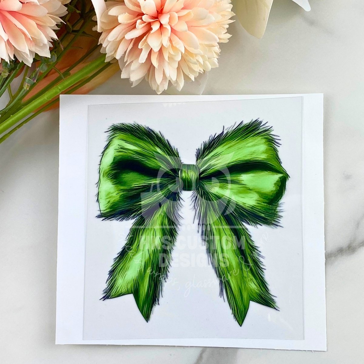 Green Bow | 4" UV DTF Decal
