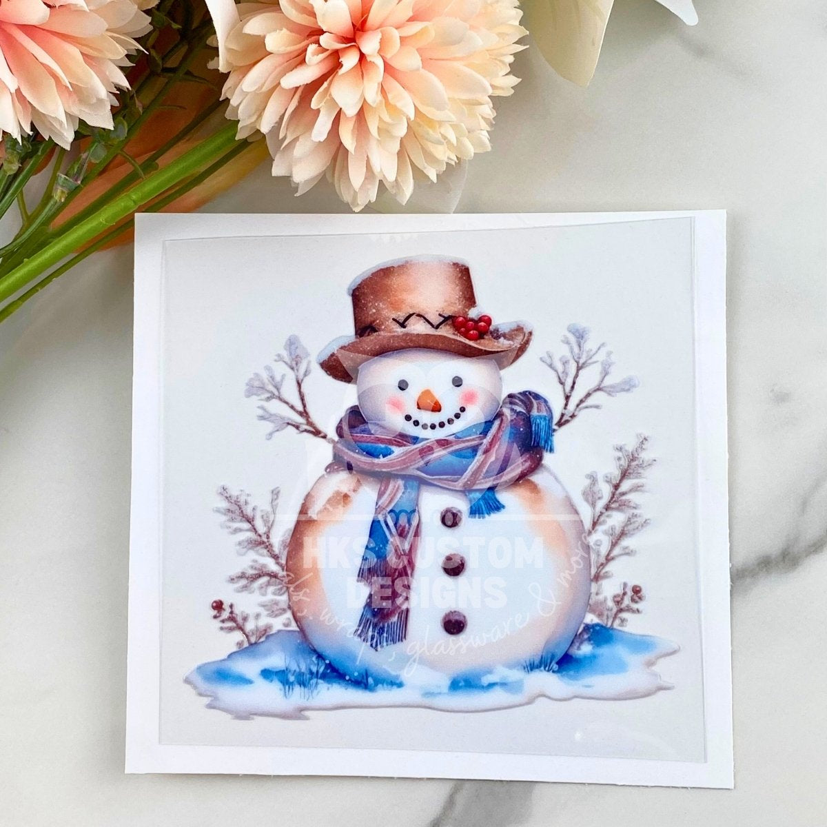 Snowman | 4" UV DTF Decal