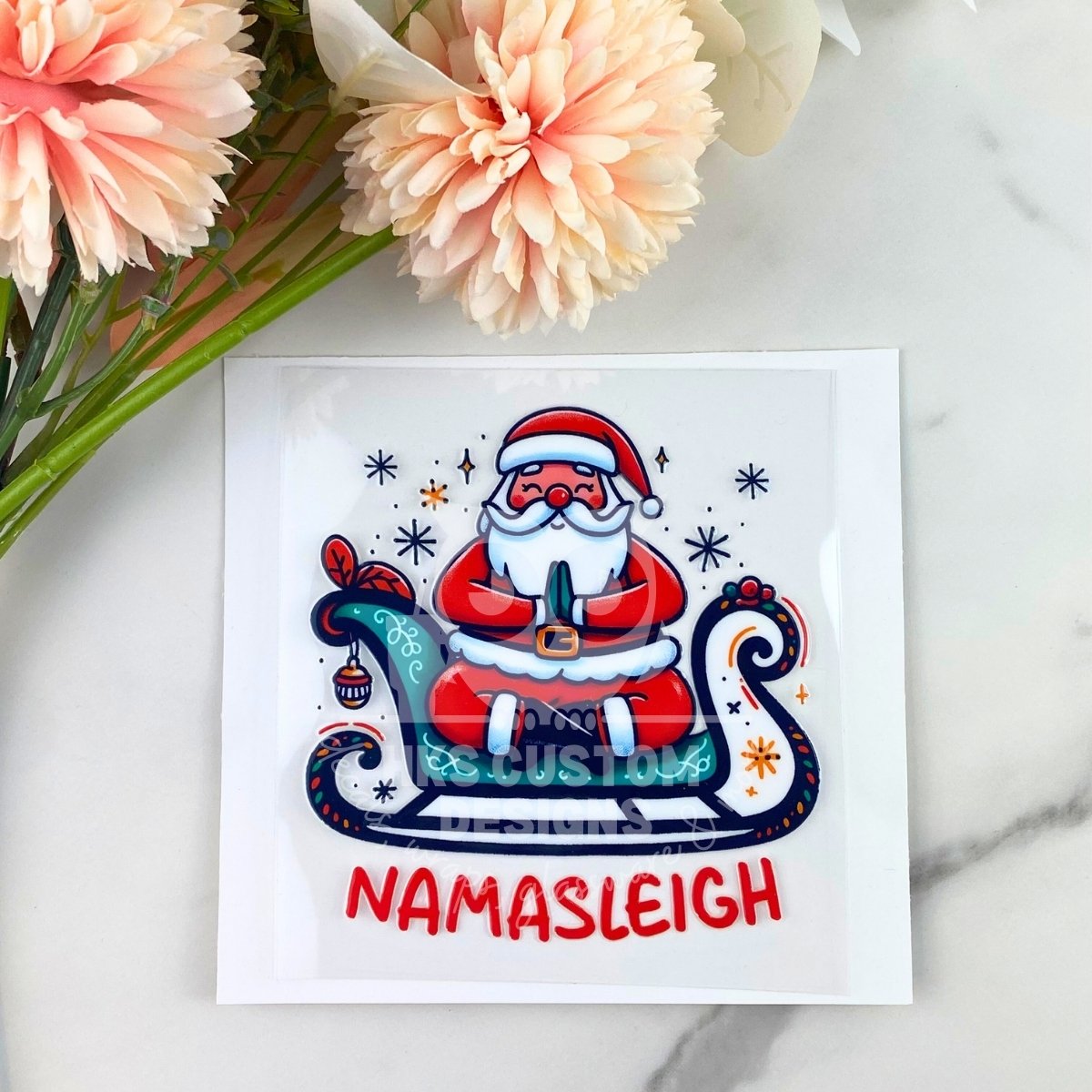 Namasleigh Santa | 4" UV DTF Decal