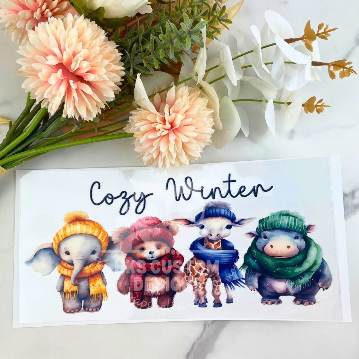 Cozy Winter | 16 oz UV DTF Wrap
