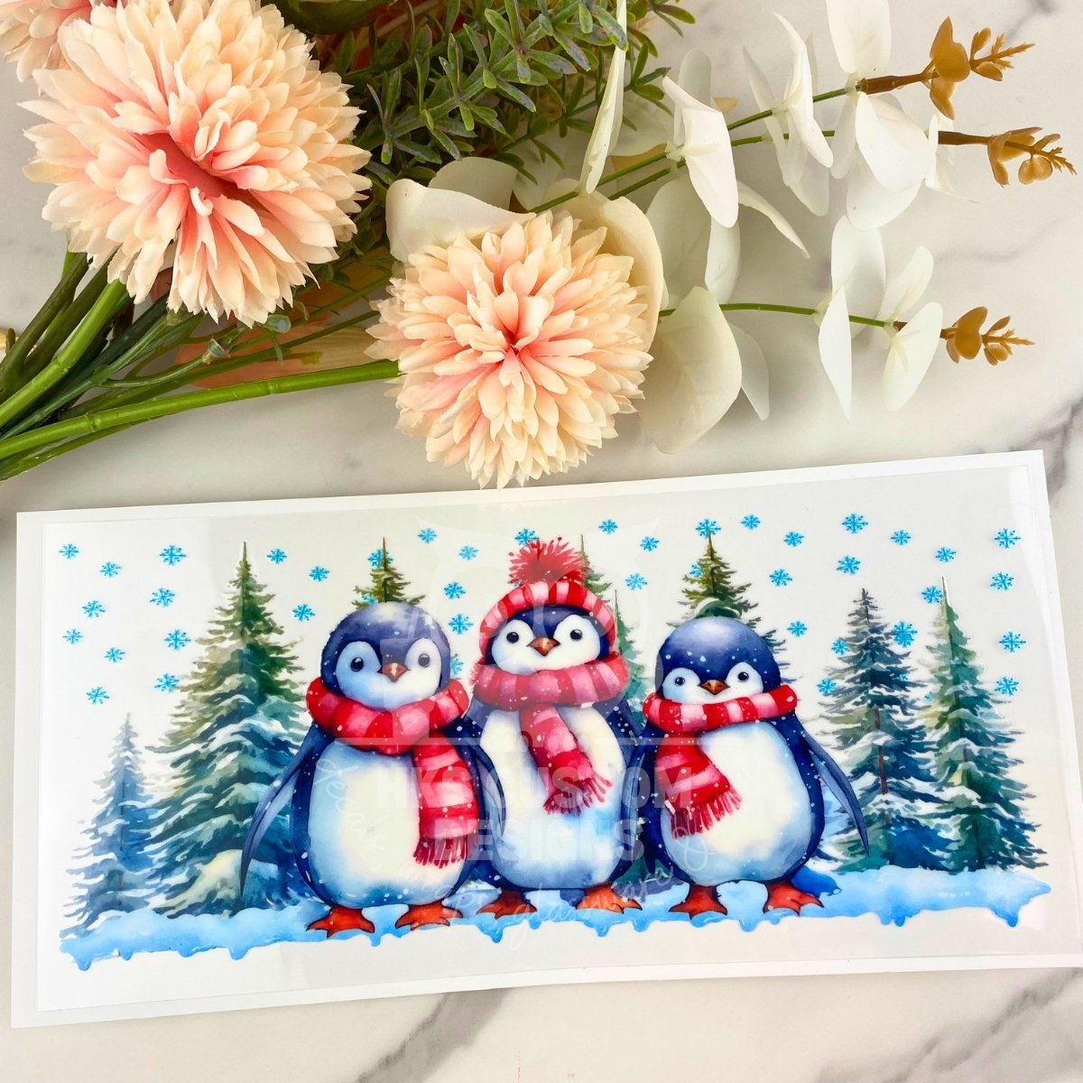 Penguins | 16 oz UV DTF Wrap
