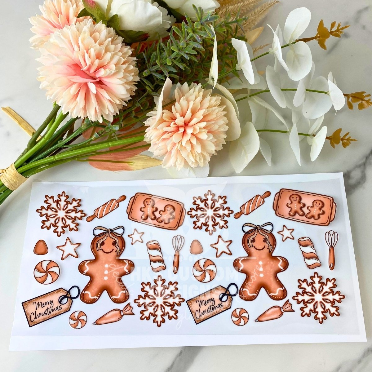 Gingerbread Baking1 | 16 oz UV DTF Wrap