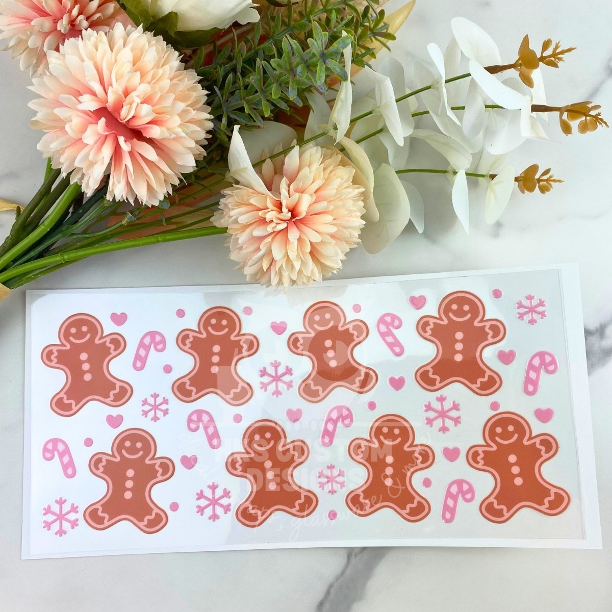 Gingerbread Man | 16 oz UV DTF Wrap