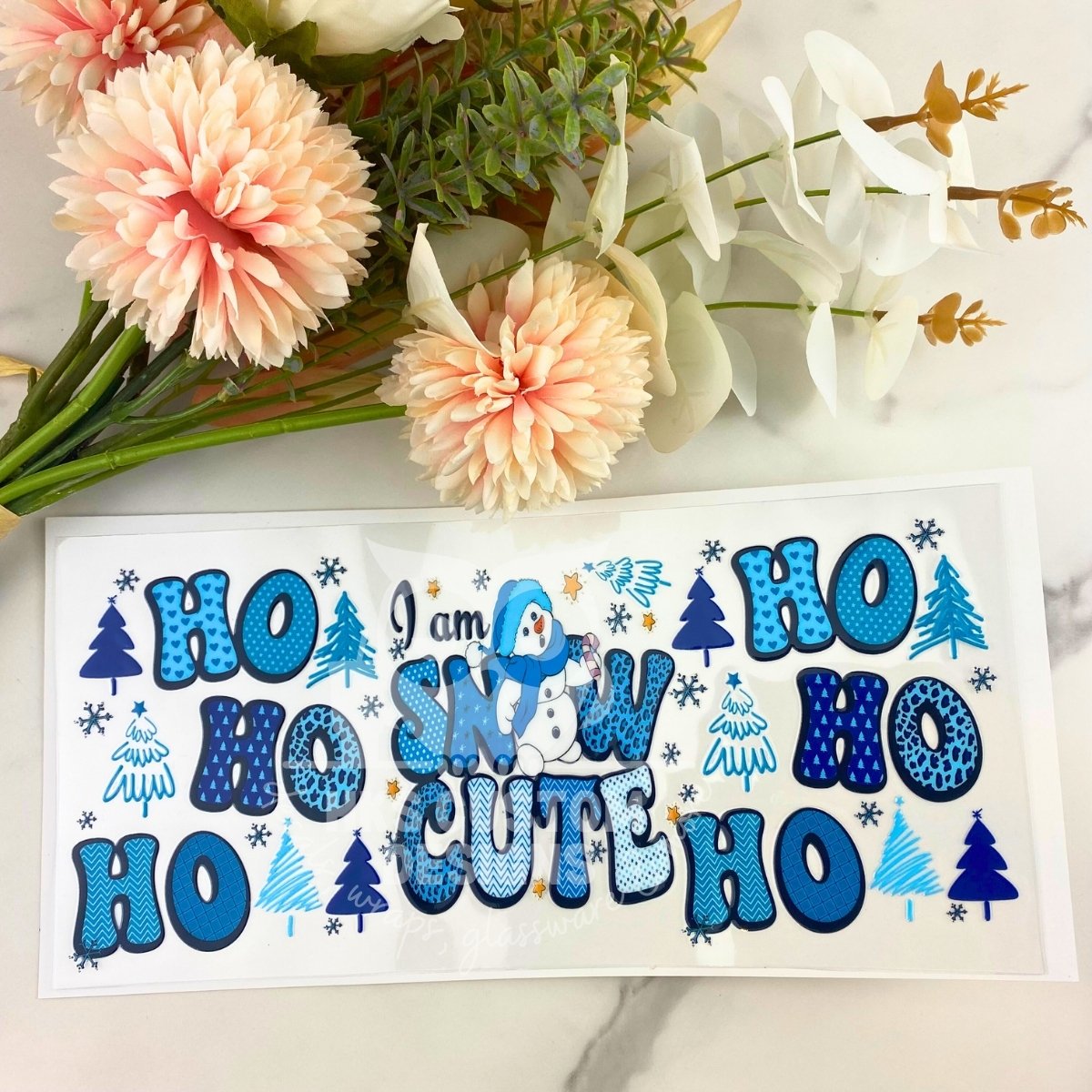 I am Snow Cute | 16 oz UV DTF Wrap