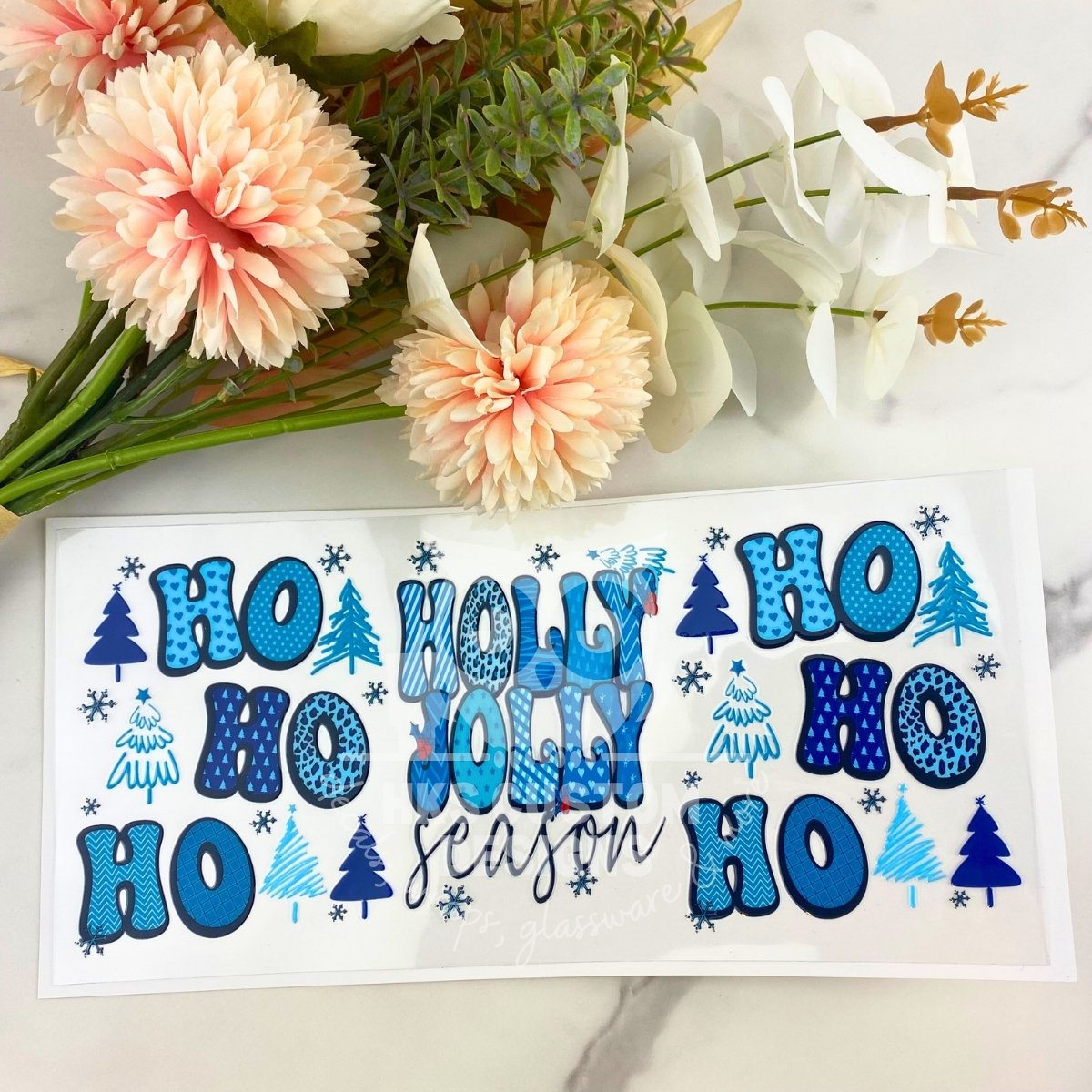 Holly Jolly Season | 16 oz UV DTF Wrap