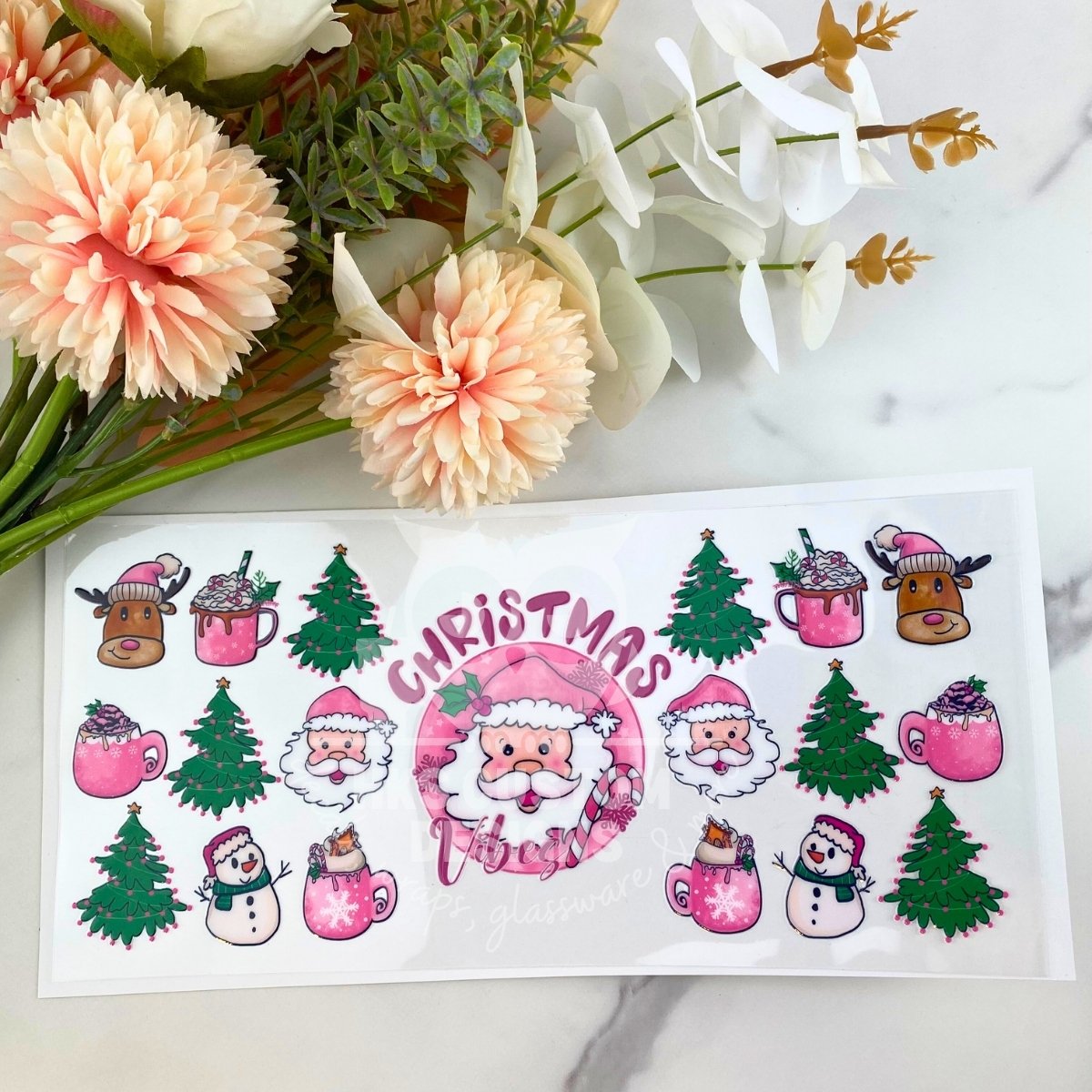Christmas Vibes | 16 oz UV DTF Wrap