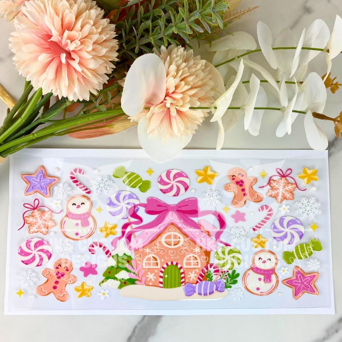 Candy Cottage | 16 oz UV DTF Wrap