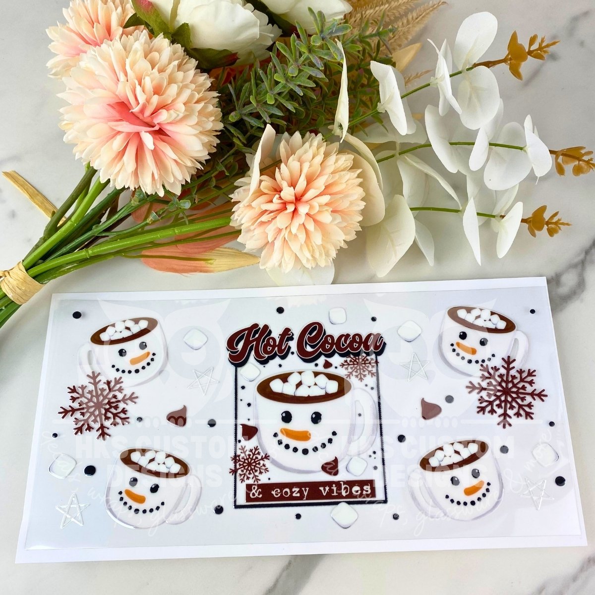 Hot Cocoa | 16 oz UV DTF Wrap